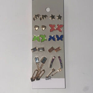 Bp. Gold Muliti Earrings 12 total.